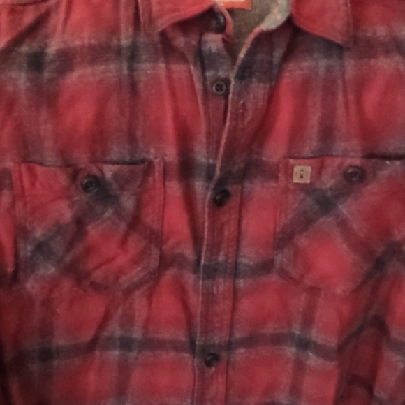 Coleman Men's flannel shirt, X-large, red, black and grey. Excellent, like new - Picture 3 of 7